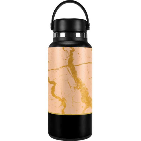 Pink Gold and Black Marble Hydro Flask 32oz Wide Mouth Skin